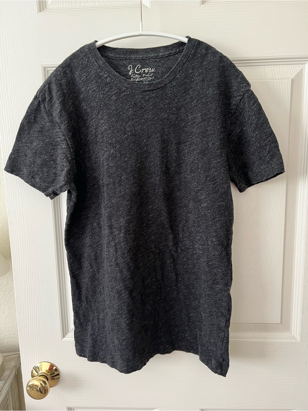 J. Crew Vintage T-shirt Men’s Charcoal Heather Crew Neck Cotton